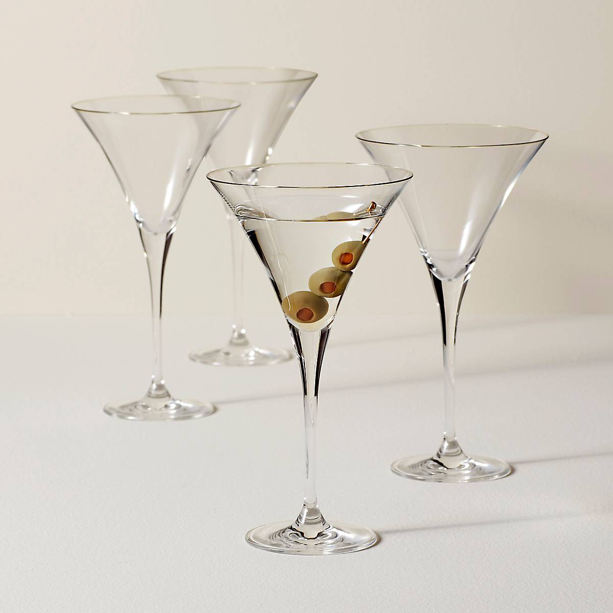 Mouthblown Crystal Martini Glasses, Set of 4 - Image 2