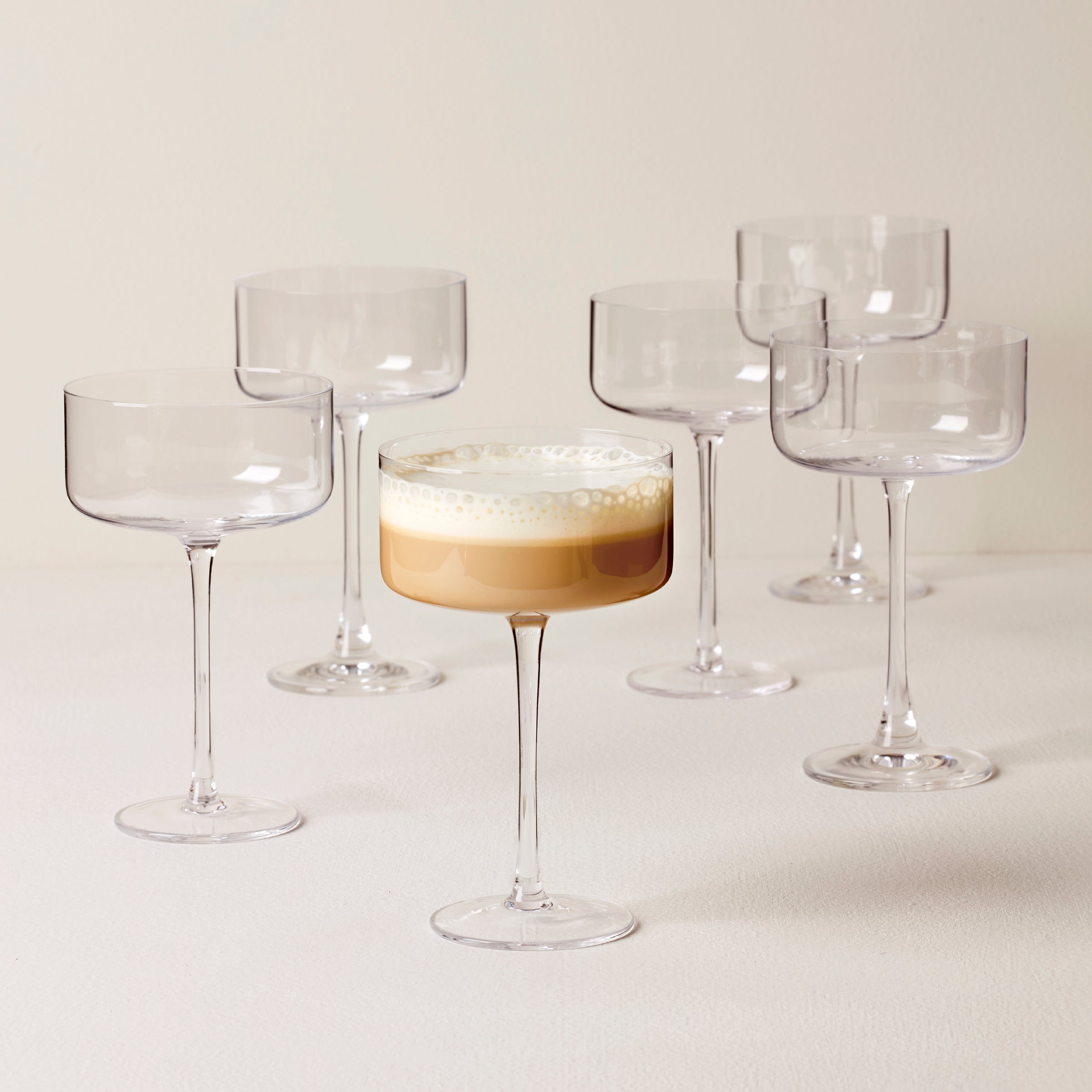 Straight-Edge Coupe Glasses, Set of 6 - Image 2