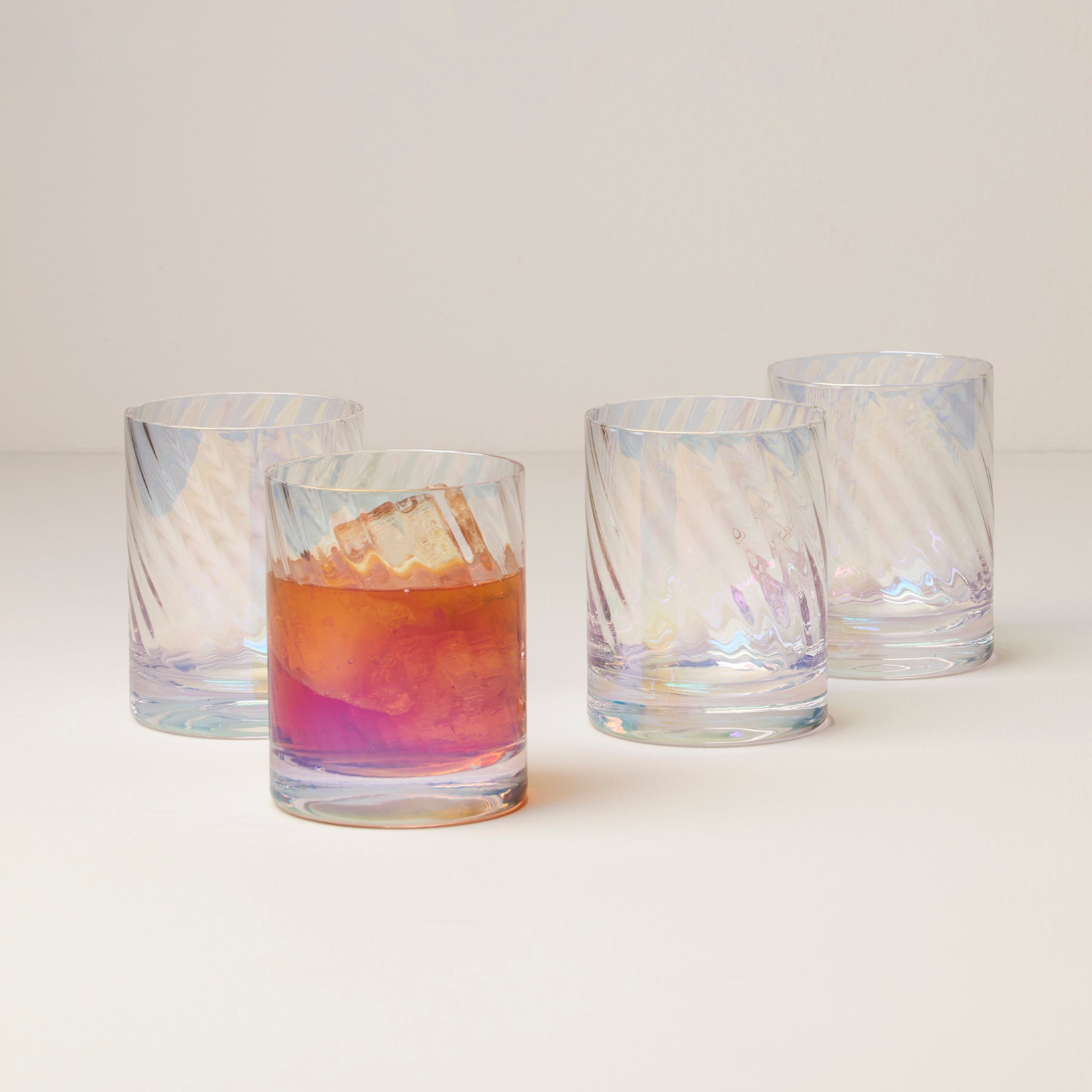 Iridescent Double Old Fashioned Glasses, Set of 4 - Image 2