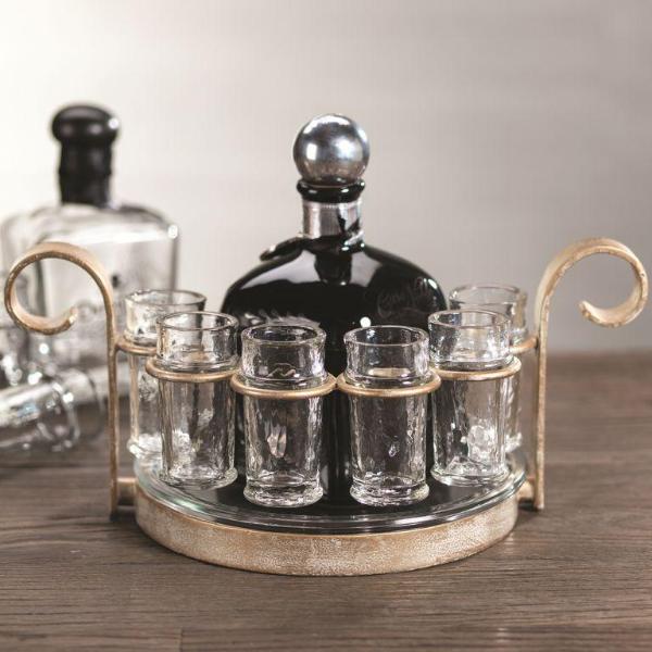 Gold Tequila Shot Set