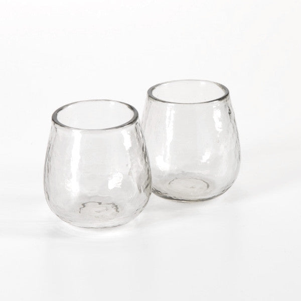 Hammered Stemless Drinking Glasses Set of 4 - Image 2