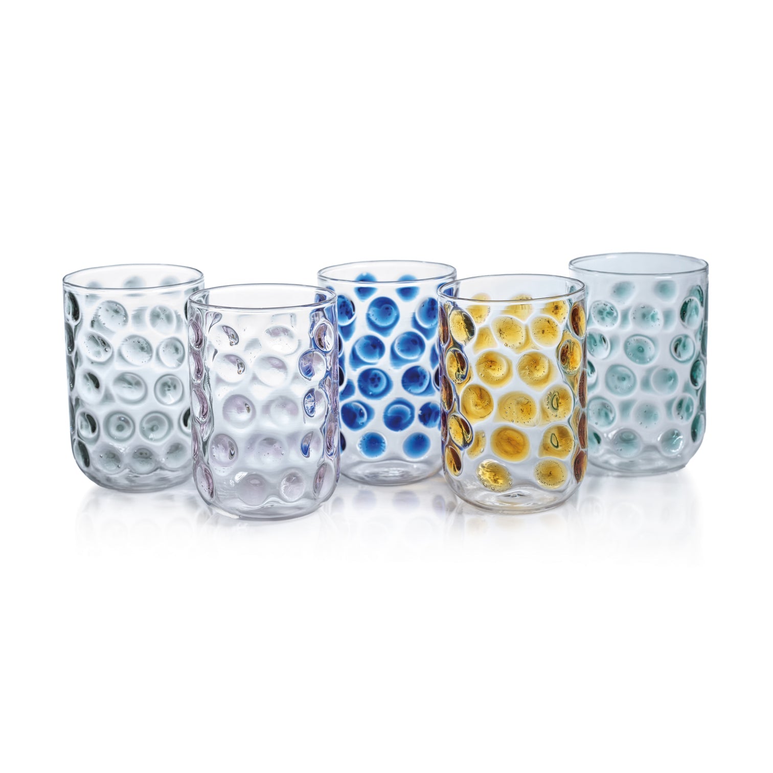 Borosilicate Dotted Glass Tumbler 15.5 oz - Image 3