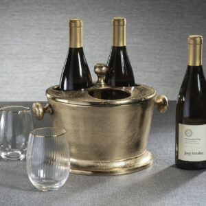 Gold Three-Bottle Wine Cooler