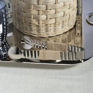 Rattan Wrapped Ice Tong